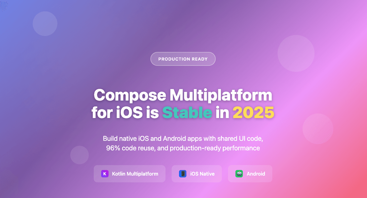 Compose Multiplatform iOS Stable 2025