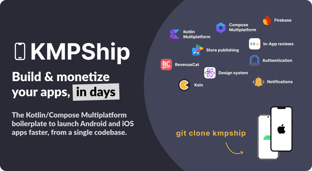 KMPShip: Kotlin Multiplatform Starter for Mobile Apps